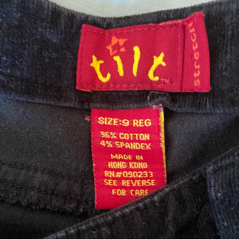 Vintage Y2K Tilt Corduroy Pants Flare Low-Rise 3-button Fly 2000’s Sz 29 Grunge - Picture 2 of 12